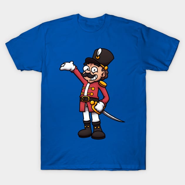 Classic Friendly Cartoon Nutcracker T-Shirt by TheMaskedTooner